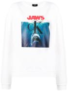 Calvin Klein 205w39nyc 'jaws' Print Sweatshirt - White