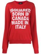 Dsquared2 Born In Canada Knit Sweater