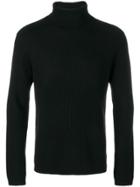 Theory Roll Neck Knitted Sweater - Black