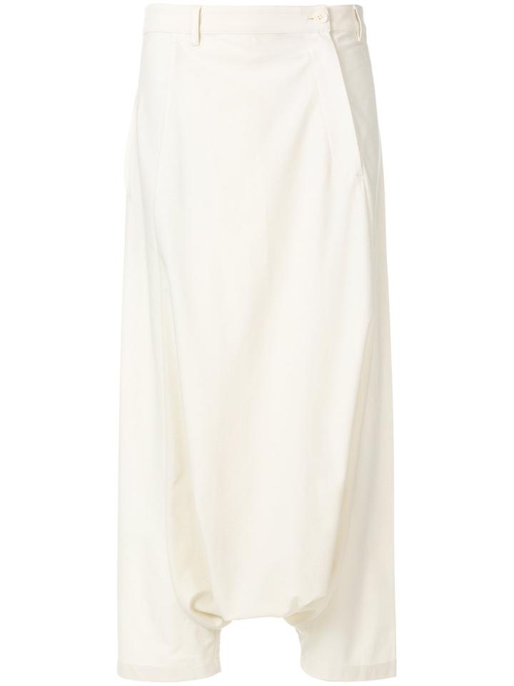 Y-3 Drop-crotch Trousers - White