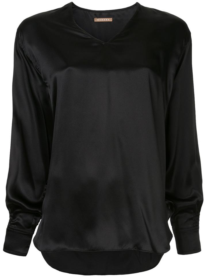 Nehera Bardo V-neck Blouse - Black