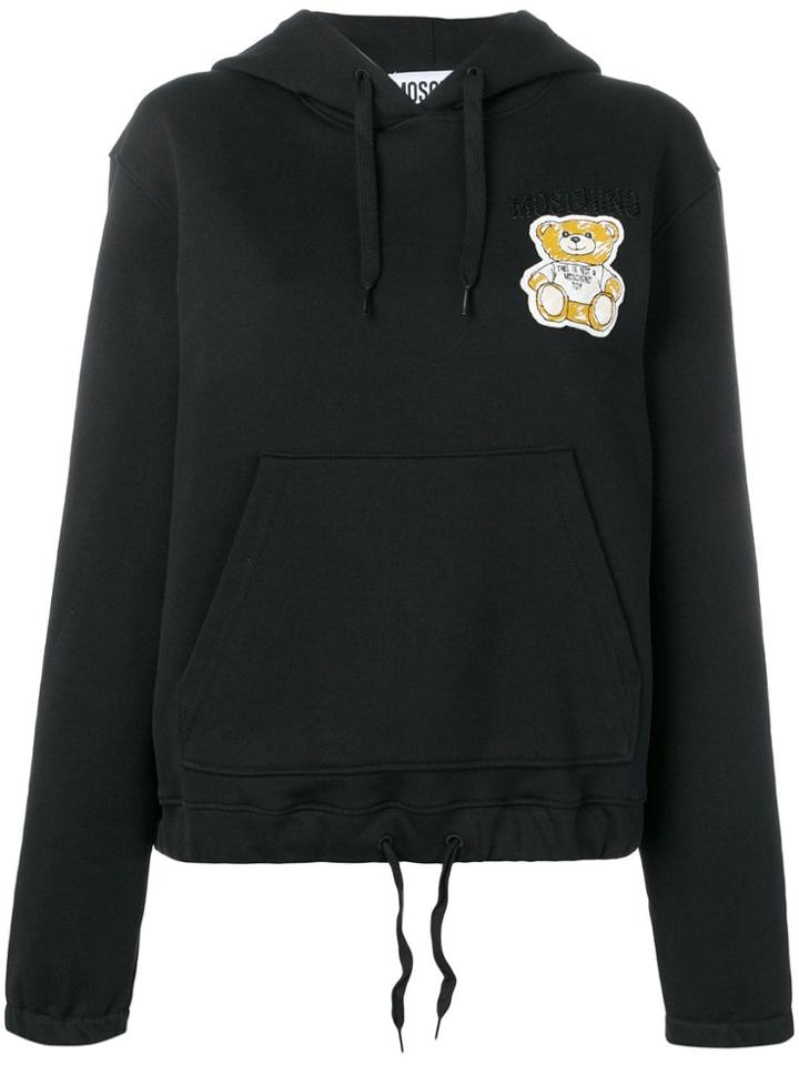 Moschino Teddy Bear Logo Hoodie - Black
