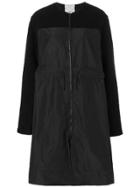 Lost & Found Rooms Drawstring Oversized Coat - Black