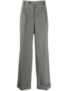 Msgm Straight Leg Loose-fit Trousers - Grey