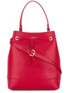 Furla Removable Strap Bucket Bag, Women's, Red, Leather