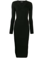 Dsquared2 Ribbed Knit Dress - Black