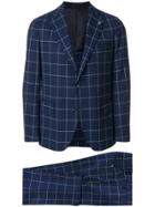 Gabriele Pasini Classic Checked Suit - Blue