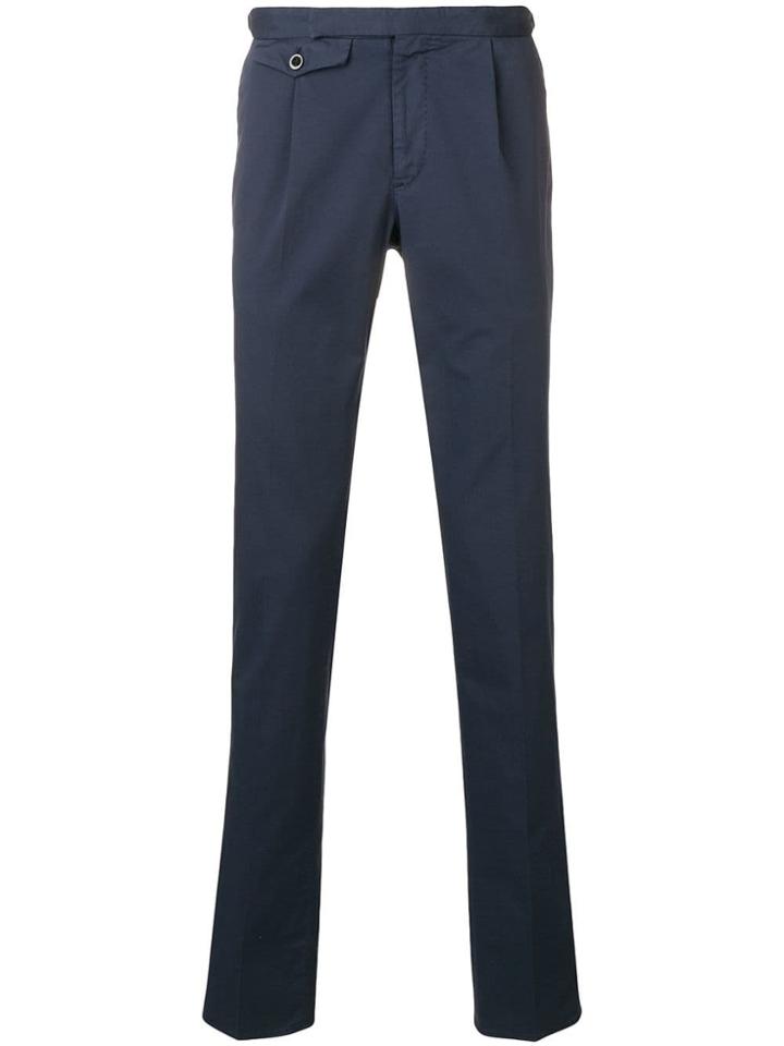 Incotex Pocket Chino Trousers - Blue