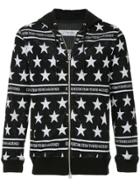 Education From Youngmachines Star-intarsia Hoodie - Black