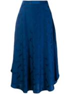 Stella Mccartney Horse Embossed Print Skirt - Blue