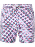 Capricode - Printed Swim Shorts - Men - Polyamide - Xxl, Blue, Polyamide