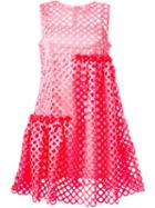 Paskal Dots Cut-out Dress, Women's, Size: S, Pink/purple, Spandex/elastane/cotton