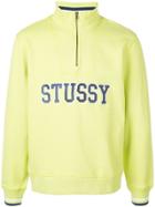 Stussy High Neck Logo Sweatshirt - Green