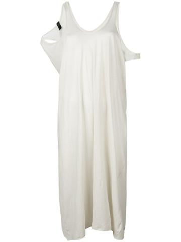 Serien&deg;umerica Cold Shoulder Jersey Dress - White