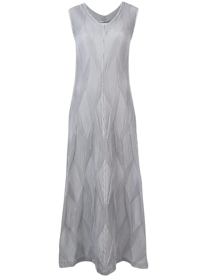 Issey Miyake Textured Pleat Dress - Grey