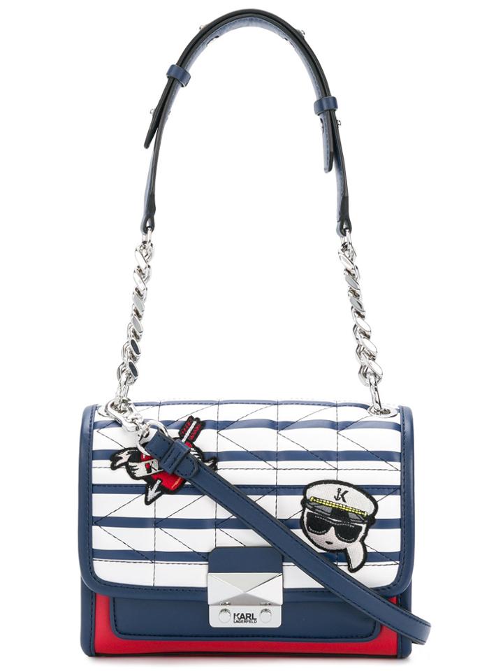 Karl Lagerfeld Captain Karl Stripe Handbag - Multicolour