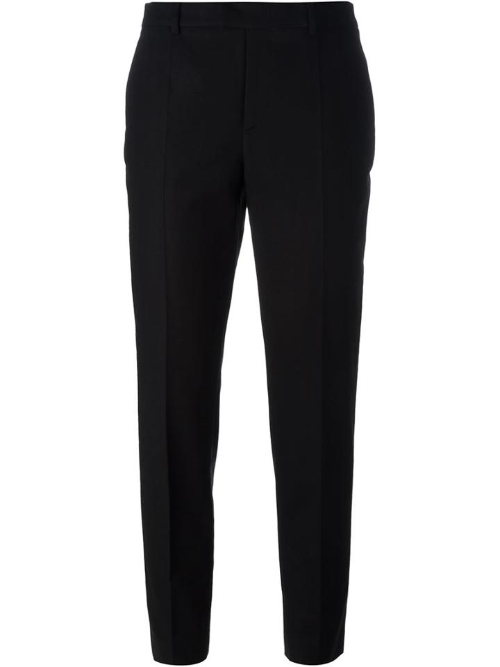 Red Valentino Cigarette Trousers, Women's, Size: 40, Black, Cotton/spandex/elastane