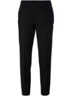 Red Valentino Cigarette Trousers, Women's, Size: 40, Black, Cotton/spandex/elastane