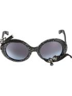 A-morir Embellished Oversized Sunglasses, Adult Unisex, Acetate/crystal