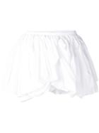 Ann Demeulemeester Mini Wrap Skirt - White