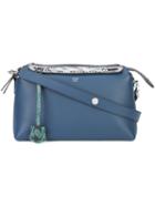 Fendi By The Way Tote, Women's, Blue, Leather/watersnake Skin