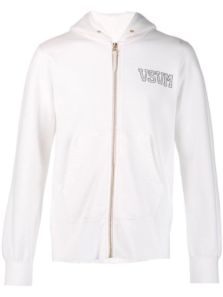Visvim Logo Hoodie, Men's, Size: 2, White, Cotton/rayon