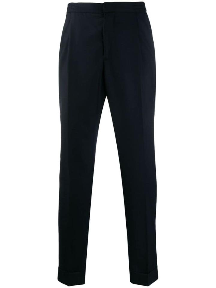 Officine Generale Turn Up Trousers - Blue