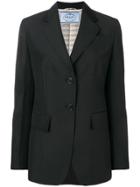 Prada Fitted Blazer Jacket - Black