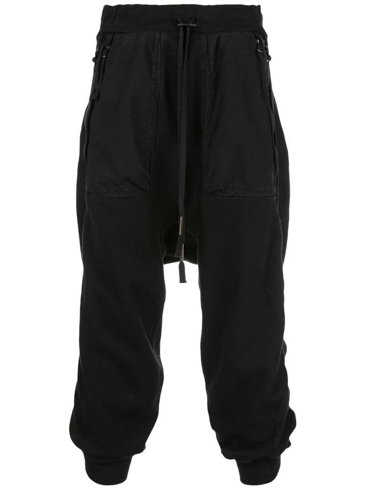 Boris Bidjan Saberi Drop Crotch Sweatpants - Black