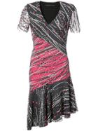 Rubin Singer Embellished V-neck Dress - Black