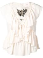 See By Chloé Frill-trim Blouse - Neutrals