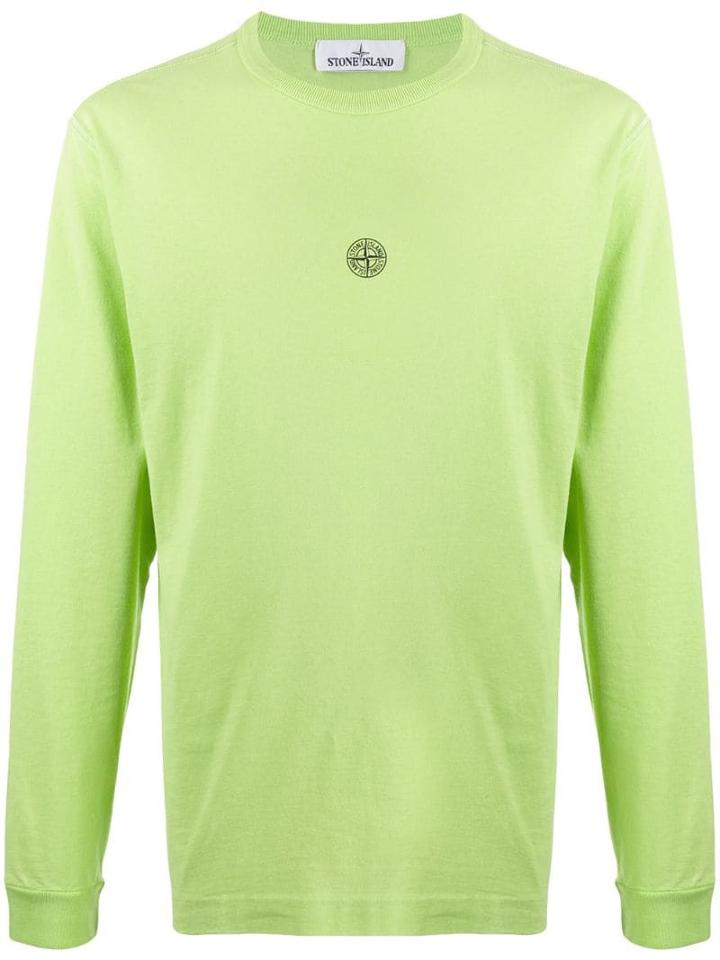 Stone Island Relaxed-fit Printed Sweatshirt - Green