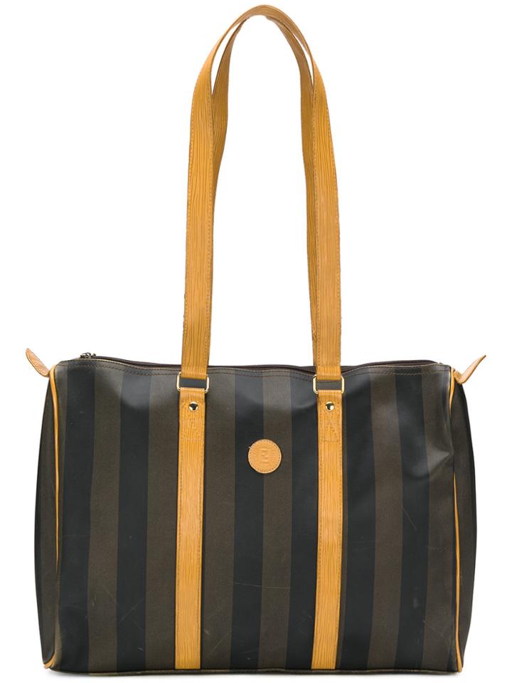 Fendi Vintage Tipical Fendi Stripes Bag - Brown