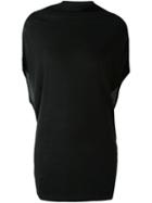 Rick Owens Knitted Sleeveless Top, Women's, Size: Medium, Black, Virgin Wool