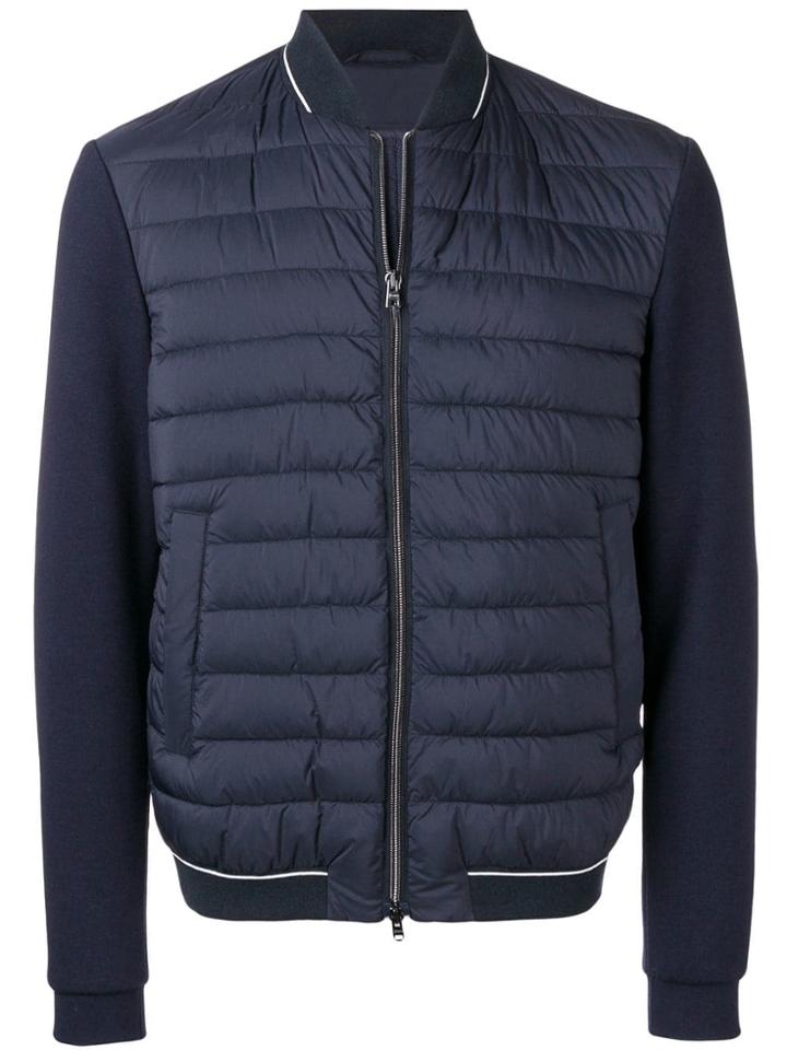 Herno Bimaterial Jacket - Blue