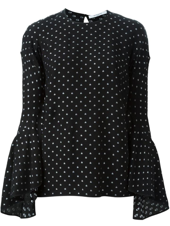 Givenchy Star Print Blouse - Black