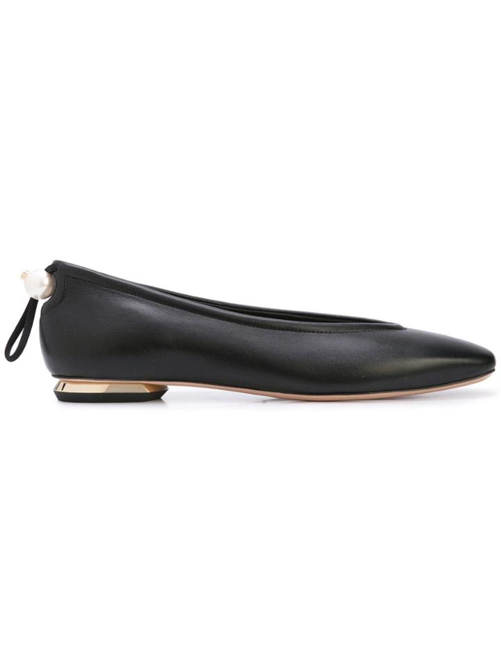Nicholas Kirkwood Pearl Detail Ballerina Shoes - Black
