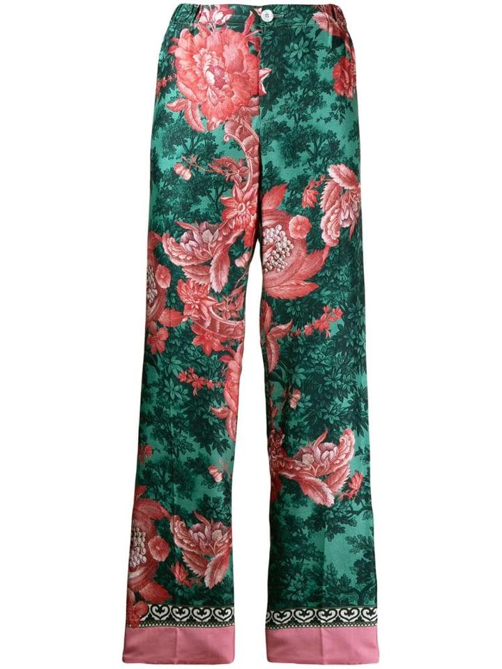 F.r.s For Restless Sleepers Print Straight-leg Trousers - Green