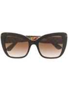 Dolce & Gabbana Eyewear Cat Eye Frame Sunglasses - Red