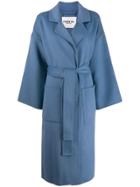 Essentiel Antwerp Truffles Belted Coat - Blue