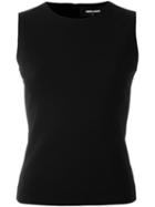 Dsquared2 Sleeveless Fitted Top, Women's, Size: Large, Black, Polyamide/spandex/elastane/virgin Wool