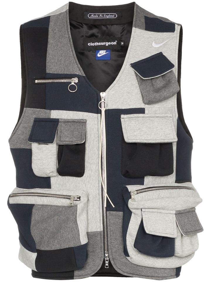 Clothsurgeon Reconstructed Patch Utility Vest - Multicolour