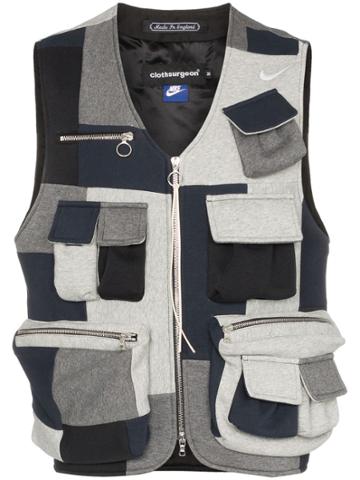 Clothsurgeon Reconstructed Patch Utility Vest - Multicolour