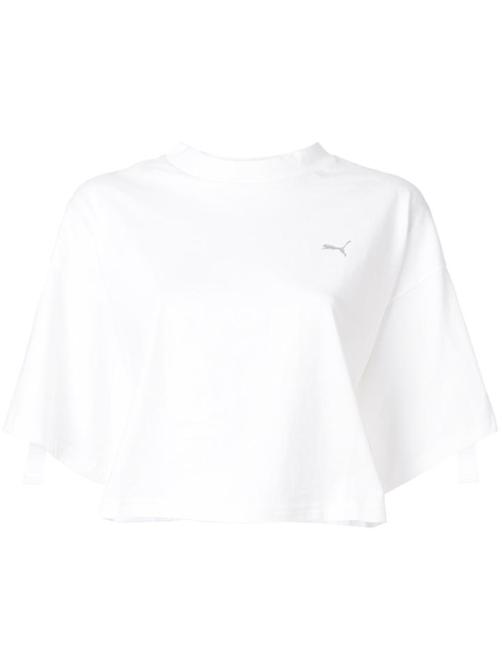 Puma Logo Short-sleeve T-shirt - White