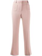 L'autre Chose Creased Flared Trousers - Pink