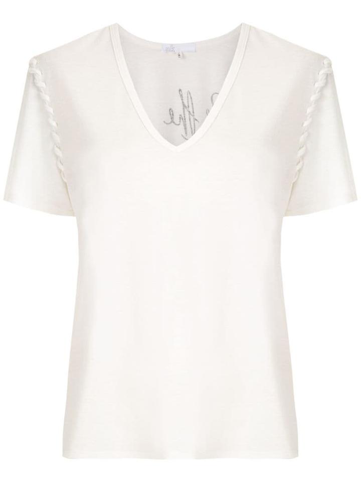 Nk Botone Fita Ulla Printed T-shirt - White