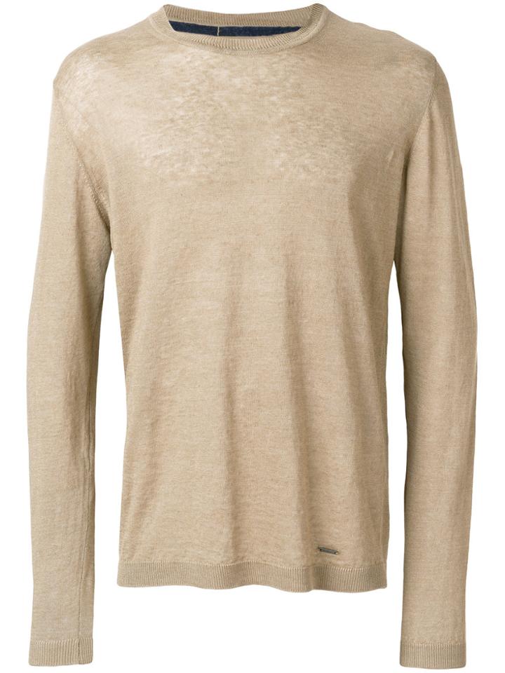 Woolrich Long-sleeve Fitted Sweater - Brown