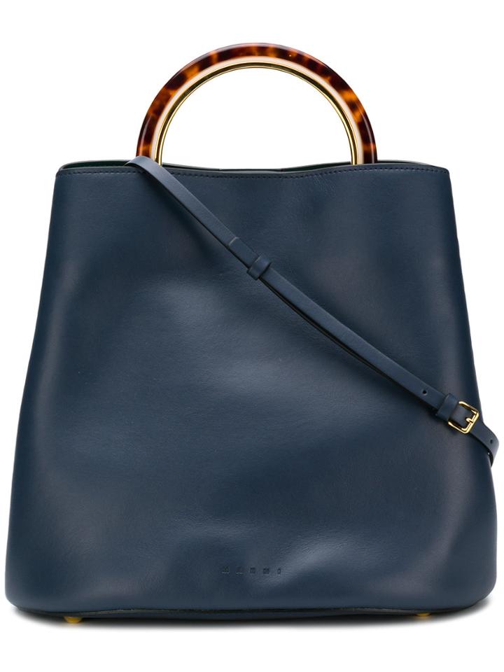 Marni Medium Classic Panier Tote - Blue