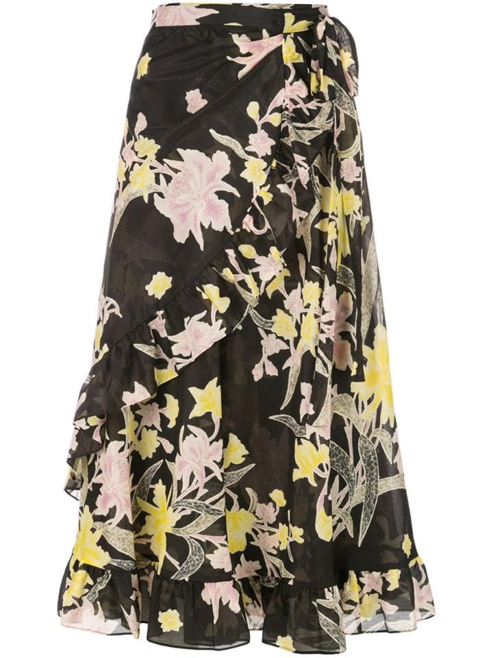 Dvf Diane Von Furstenberg Rosalia Wrap Skirt - Black