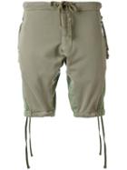 Greg Lauren - Drawstring Shorts - Men - Cotton - 3, Green, Cotton